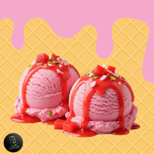 ICE CREAM STRAWBERRY 2 SCOOP (CRT)